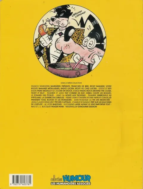 Verso de l'album Teddy et Billy