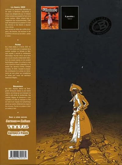 Verso de l'album Travis Karmatronics Tome 1 Neolibertalia