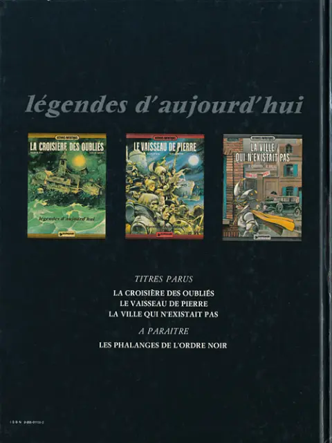 Verso de l'album La Ville qui n'existait pas