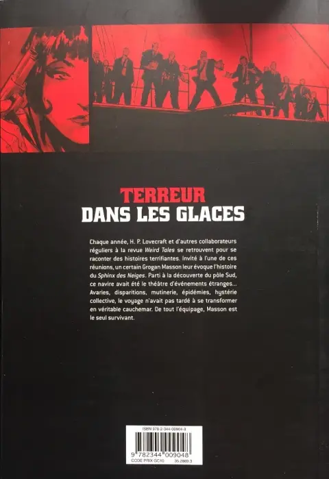 Verso de l'album Voyage au pays de la peur