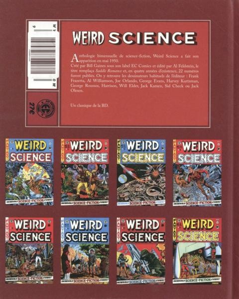 Verso de l'album Weird science Tome 2 Weird science 2