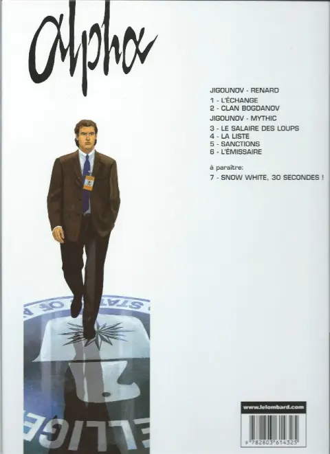 Verso de l'album Alpha Tome 1 L'Échange