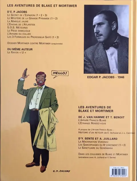 Verso de l'album Blake et Mortimer Tome 5 Le Mystère de la Grande Pyramide - Tome 2