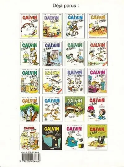 Verso de l'album Calvin et Hobbes Tome 3 On est fait comme des rats !