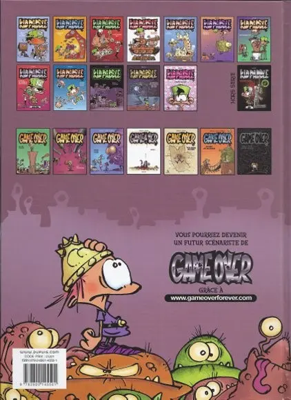 Verso de l'album Game over Tome 4 Oups !