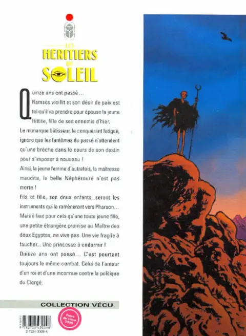 Verso de l'album Les Héritiers du soleil Tome 6 La princesse endormie