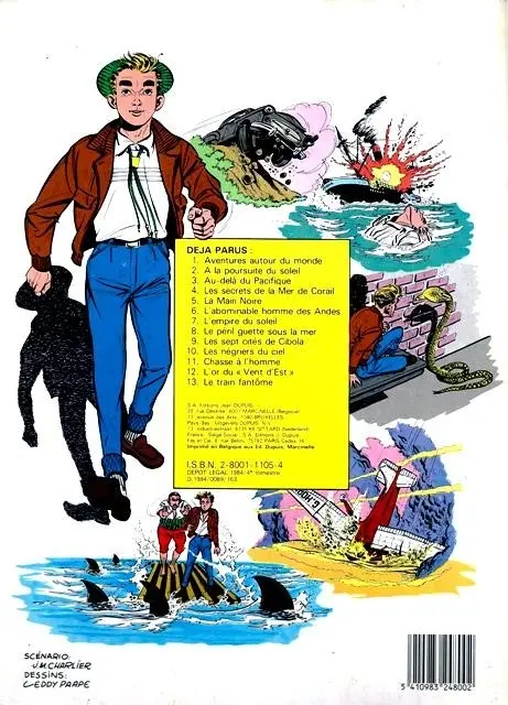 Verso de l'album Marc Dacier Couleurs Tome 10 Les négriers du ciel