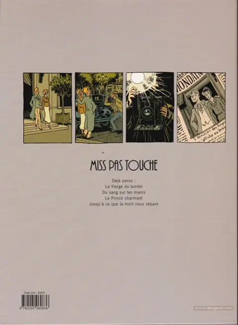 Verso de l'album Miss pas touche Tome 3 Le Prince charmant