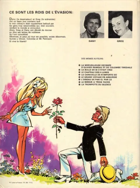 Verso de l'album Olivier Rameau Tome 8 La trompette du silence