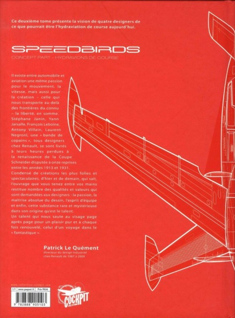 Verso de l'album Speedbirds 1.2 Concept part - Hydravions de course