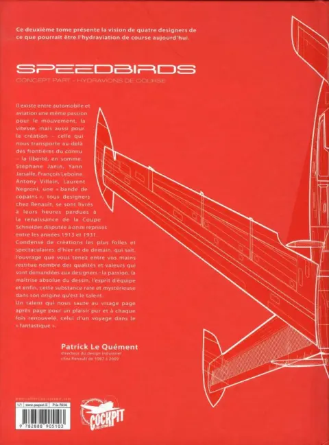 Verso de l'album Speedbirds 1.2 Concept part - Hydravions de course