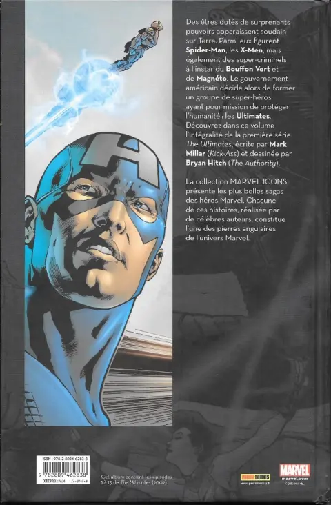 Verso de l'album Ultimates Tome 1 Ultimates 1