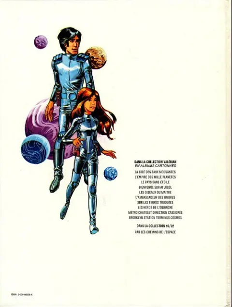 Verso de l'album Valérian Tome 2 L'empire des milles planètes
