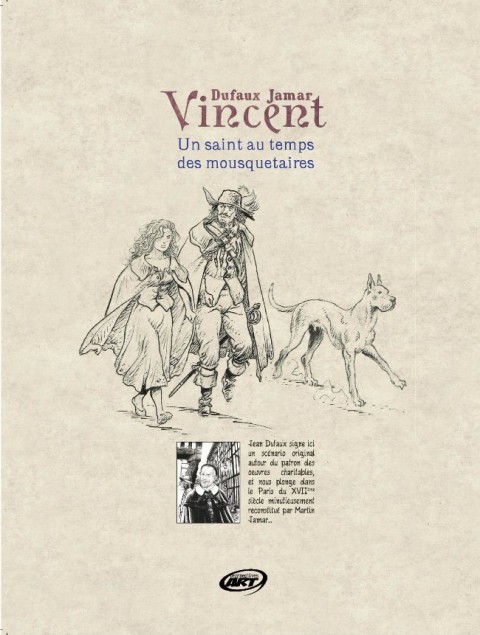 Verso de l'album Vincent - Un saint au temps des mousquetaires