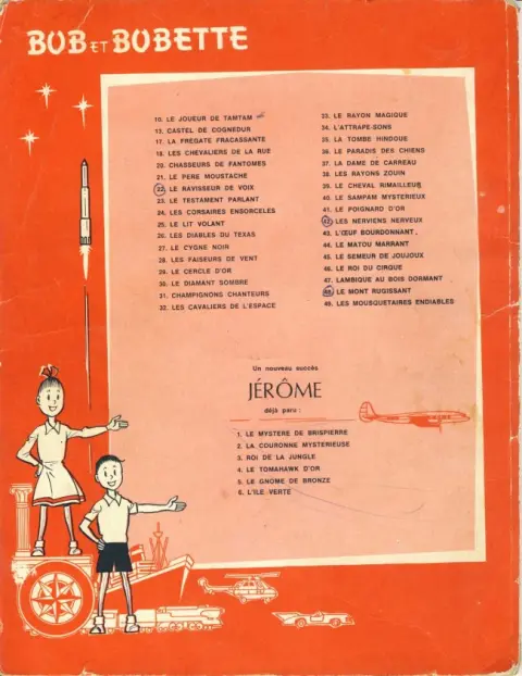 Verso de l'album Bob et Bobette Tome 53 Jéromba le Grec