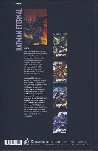 Verso de l'album Batman Eternal Tome 4