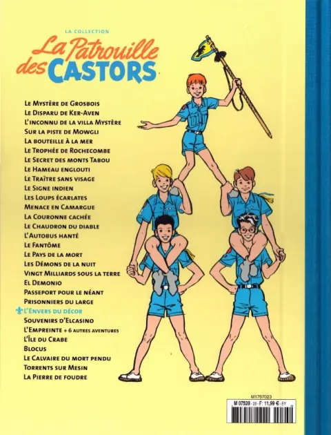 Verso de l'album La Patrouille des Castors La collection - Hachette Tome 23 L'envers du décor