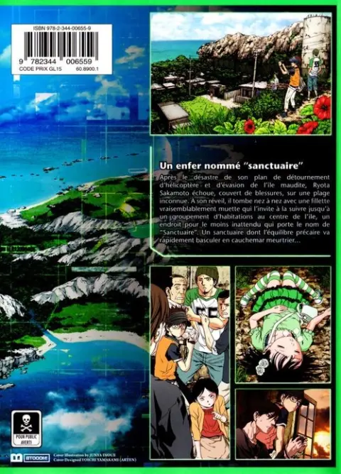 Verso de l'album Btooom ! 13