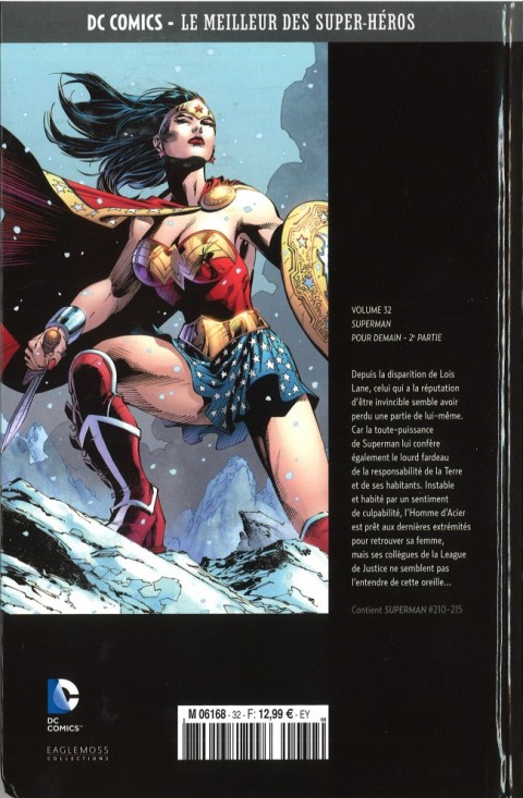 Verso de l'album DC Comics - Le Meilleur des Super-Héros Volume 32 Superman - Pour demain - 2e Partie