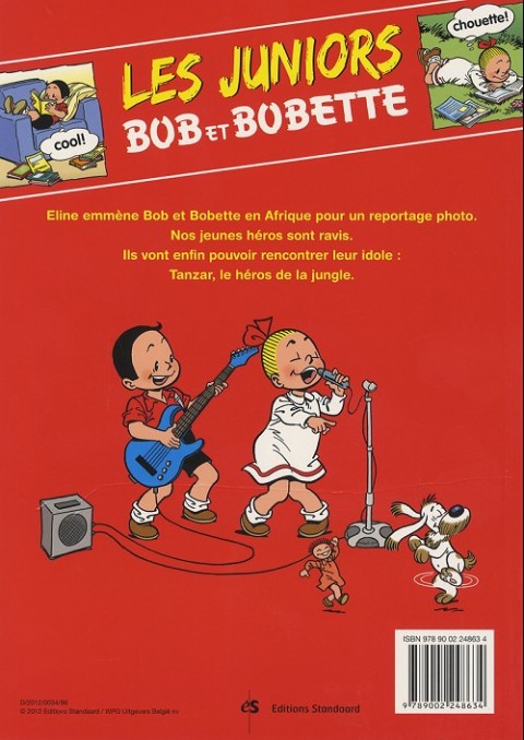 Verso de l'album Bob et Bobette (Les Juniors) Tome 4 En safari