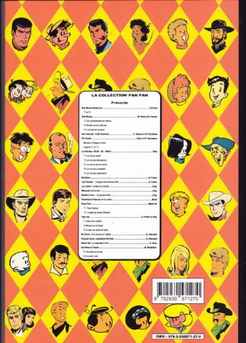 Verso de l'album Bob Morane Tome 13 Les Yeux du brouillard