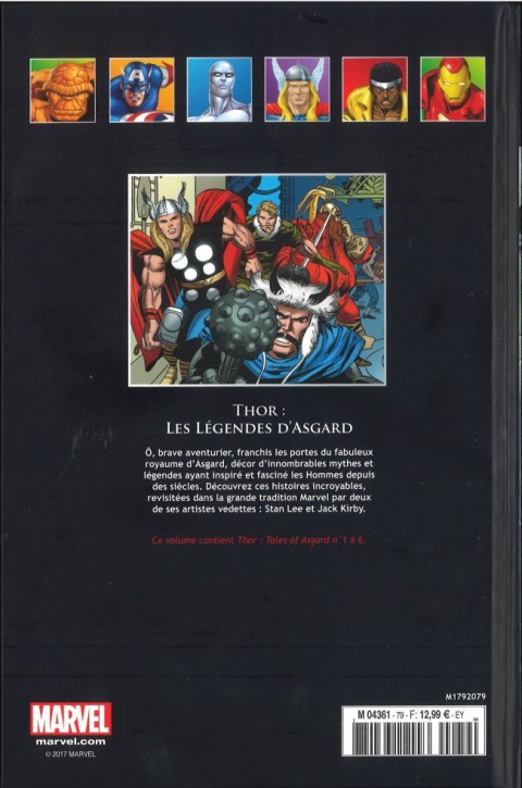 Verso de l'album Marvel Comics - La collection de référence Tome 79 Thor - Les Légendes D'Asgard