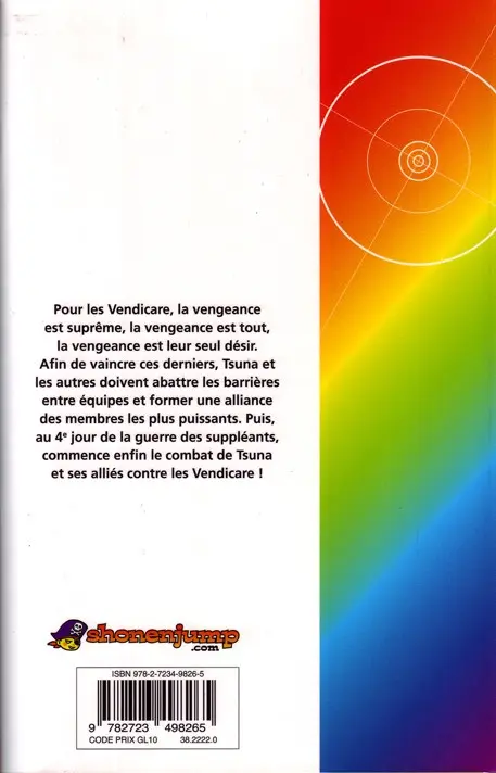Verso de l'album Mon prof le tueur - Reborn ! 41 Voilà le combat contre les Vendicare !