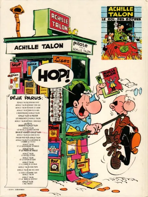 Verso de l'album Achille Talon Tome 16 Achille Talon et le trésor de Virgule