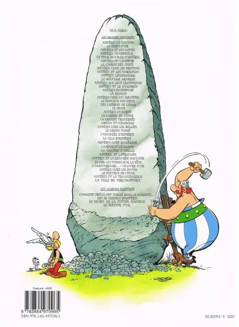 Verso de l'album Astérix Tome 30 La galère d'Obélix