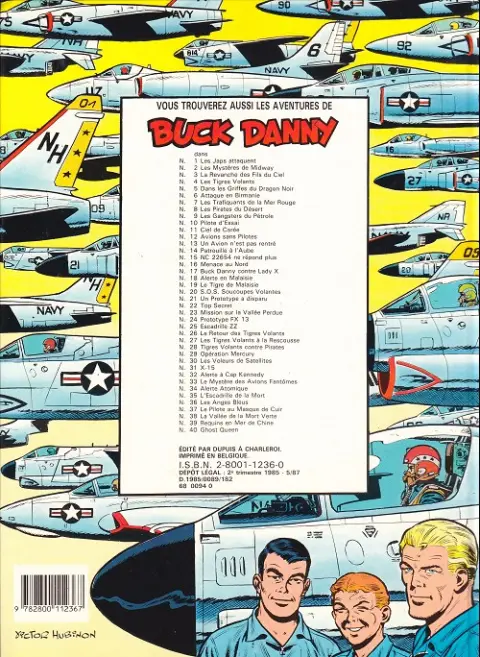 Verso de l'album Buck Danny Tome 40 La Reine fantôme - Ghost Queen