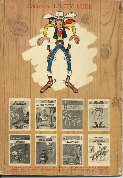 Verso de l'album Lucky Luke Tome 28 L'escorte