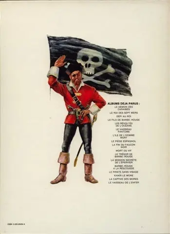 Verso de l'album Barbe-Rouge Tome 16 La Captive des Mores