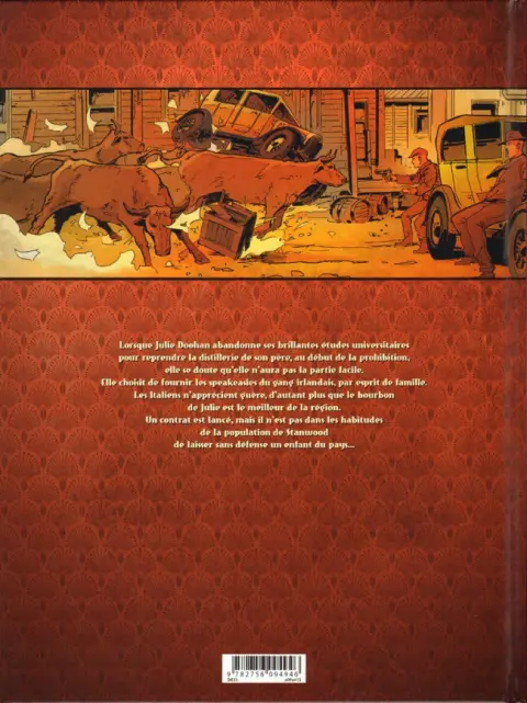 Verso de l'album Julie Doohan Tome 1 Spirit of Bourbon