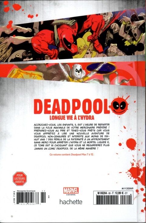 Verso de l'album Deadpool - La collection qui tue Tome 69 Longue vie à l'Hydra