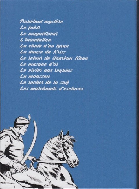 Verso de l'album Le Cavalier inconnu Volume 2