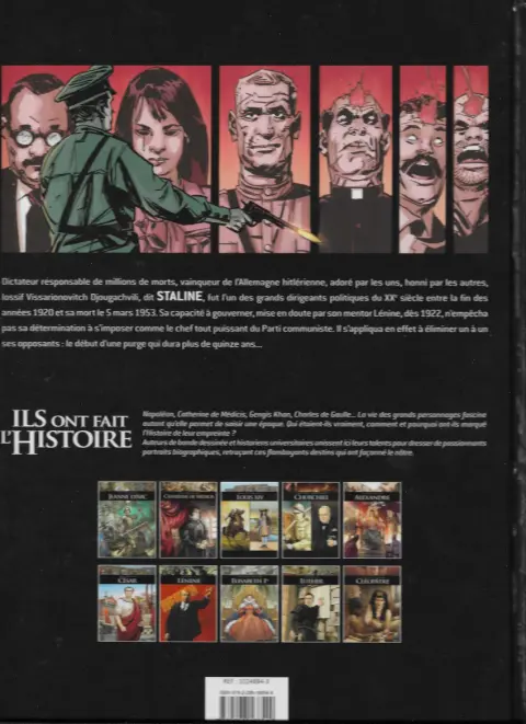 Verso de l'album Ils ont fait l'Histoire Tome 32 Staline
