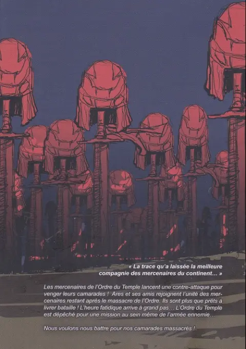 Verso de l'album Ares - The Vagrant Soldier - Le Soldat Errant 18