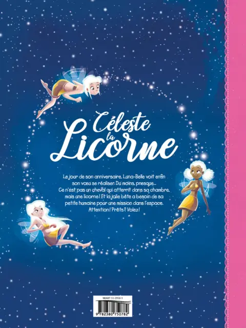 Verso de l'album Céleste la Licorne Tome 1 Rallumons les étoiles