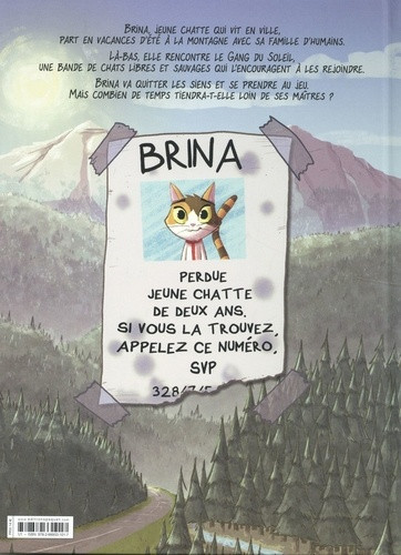 Verso de l'album Brina Tome 1 Brina et la bande du Soleil Félin