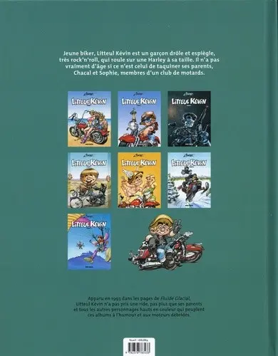 Verso de l'album Litteul Kévin Tome 6