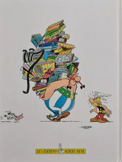 Verso de l'album Astérix Astérix et compagnie