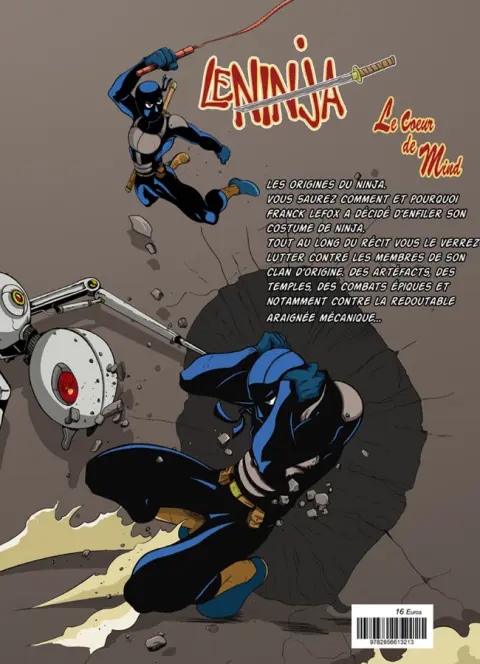 Verso de l'album Le Ninja Tome 1 Le Cœur de Mind