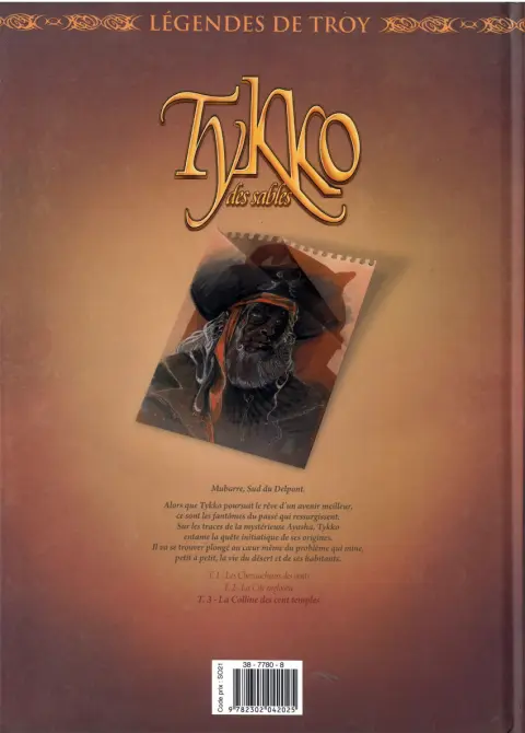 Verso de l'album Tykko des sables Tome 3 La Colline des cent temples