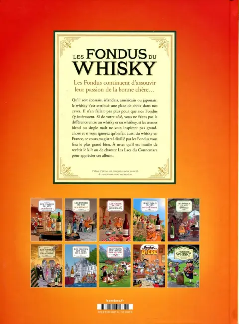 Verso de l'album Les Fondus Tome 14 Les fondus du Whisky