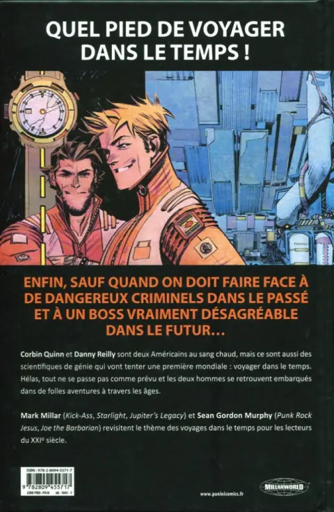 Verso de l'album Chrononauts Vol. 1