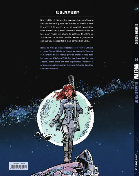 Verso de l'album Valérian Tome 14 Les armes vivantes