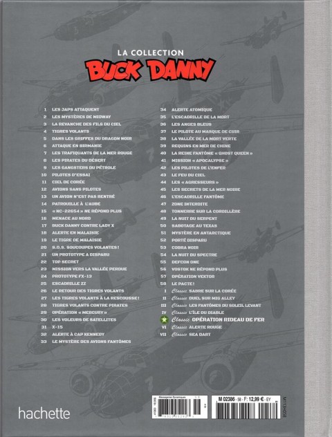 Verso de l'album Buck Danny La collection Tome 5 Opération rideau de fer