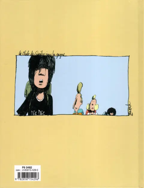 Verso de l'album Le Club des quatre Tome 1 Le Club des Quatre joue la gagne