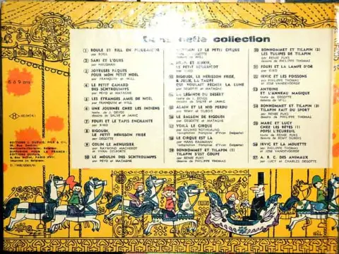 Verso de l'album Boule et Bill Tome 2 La Maison perdue