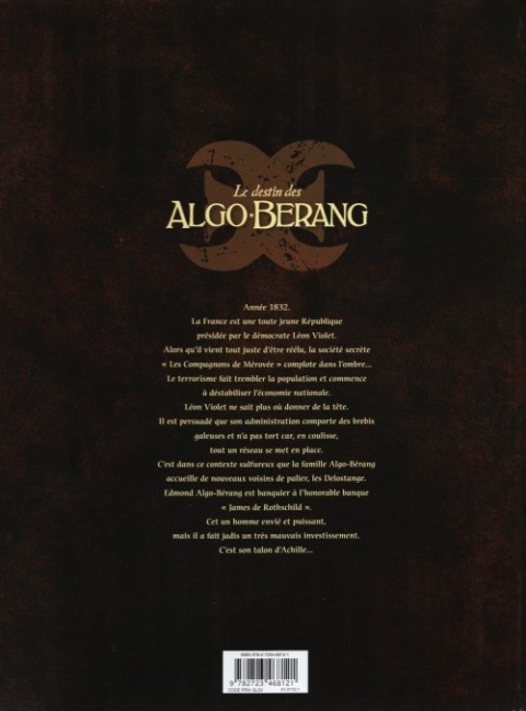 Verso de l'album Le Destin des Algo-Berang Tome 1 Les infiltrés